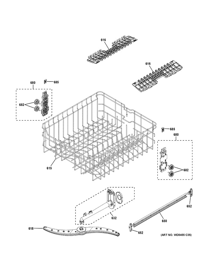 Diagram for GDT545PGJ6WW