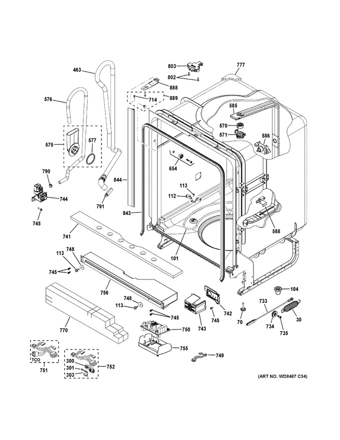 Diagram for GDT635HGJ6WW