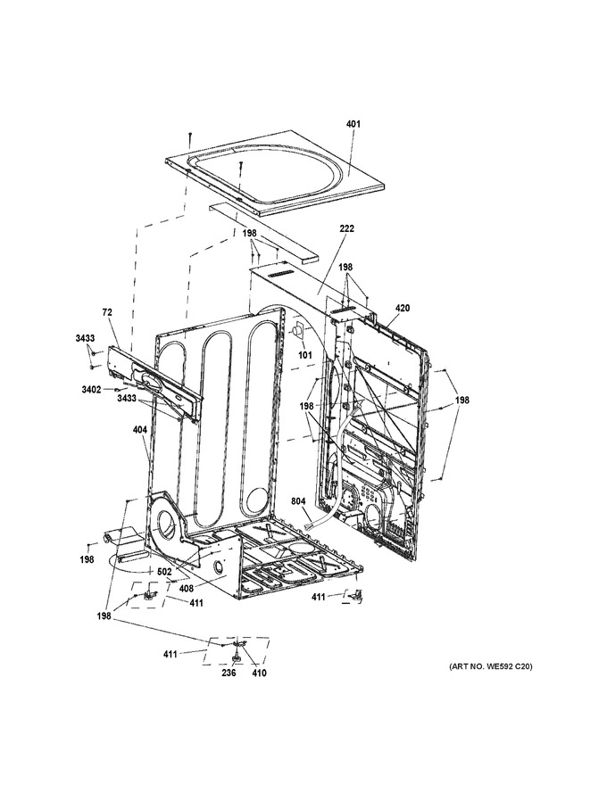 Diagram for GFD43ESSM0WW