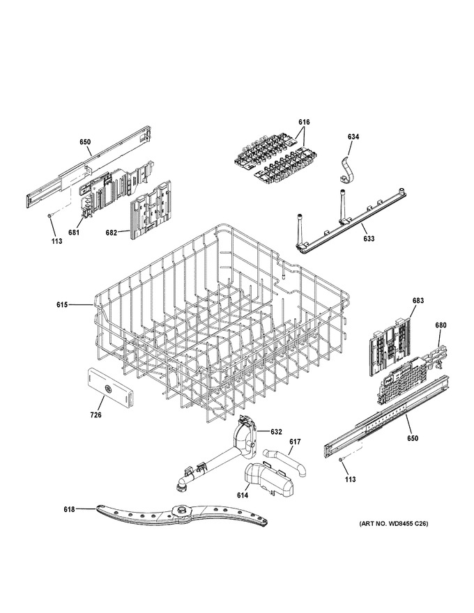 Diagram for GDF650SFJ4DS