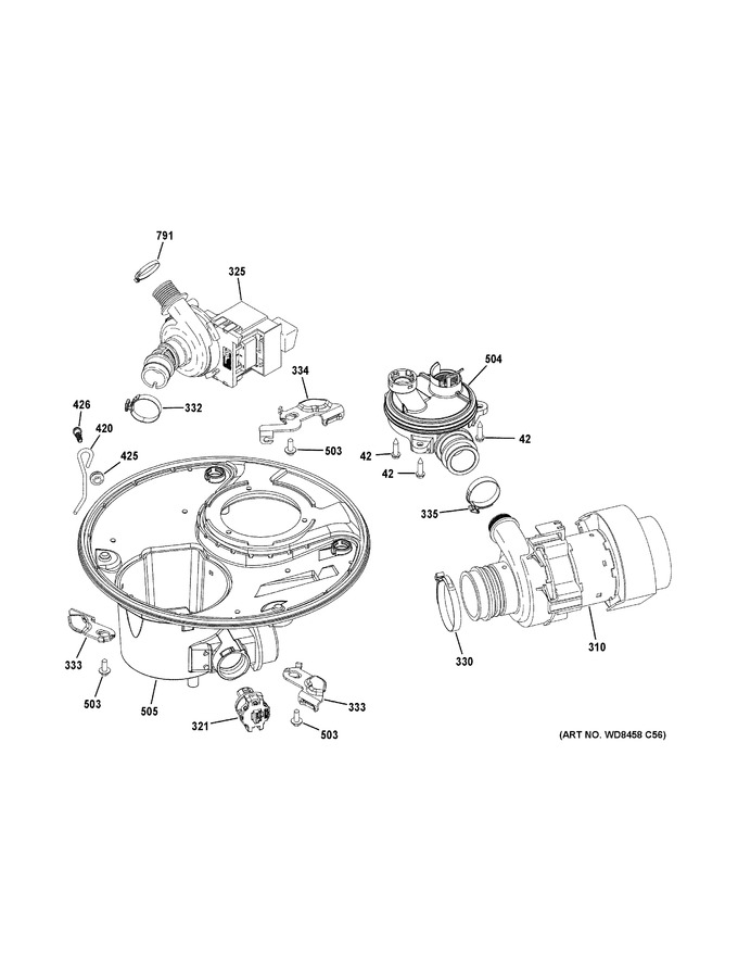 Diagram for GDF650SFJ4DS