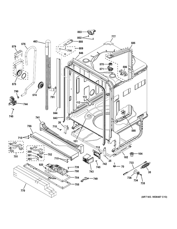 Diagram for GDF650SGJ4BB