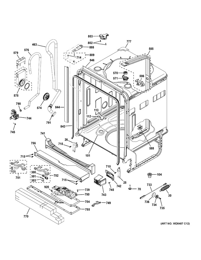 Diagram for GDF570SGJ4BB