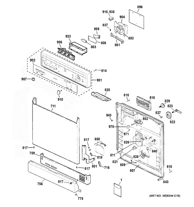 Diagram for HDA3600K54WW