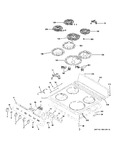 Diagram for Control Panel & Cooktop