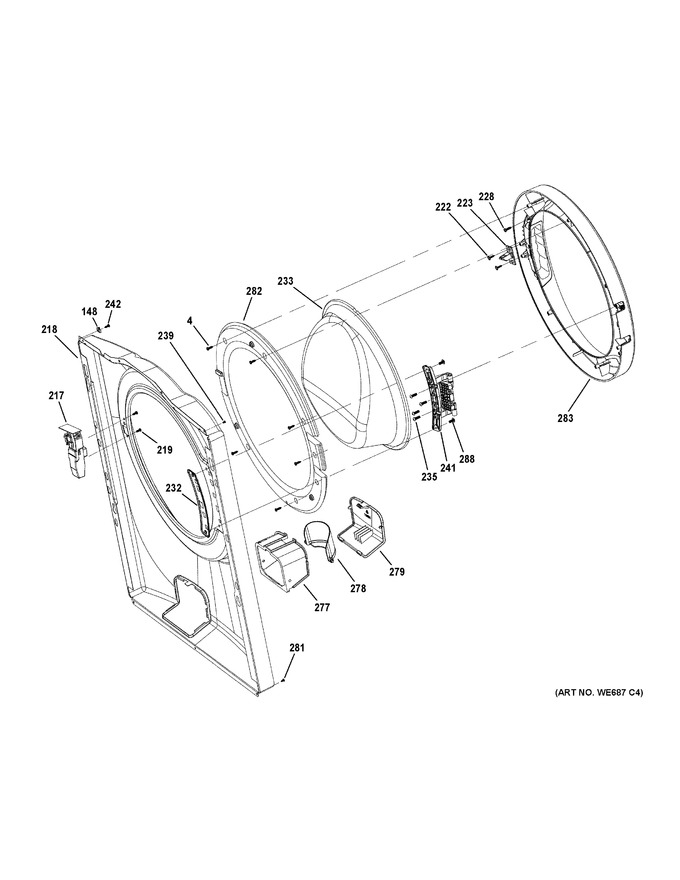 Diagram for GFW400SCM1WW