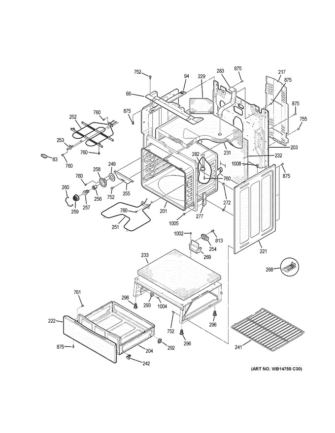 Diagram for JB645RK4SS