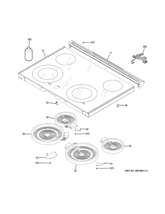 Diagram for JS645EL2ES