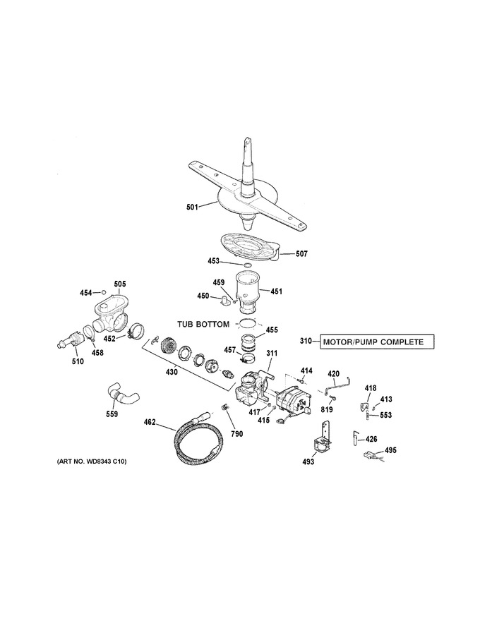 Diagram for GSD3360K01SS