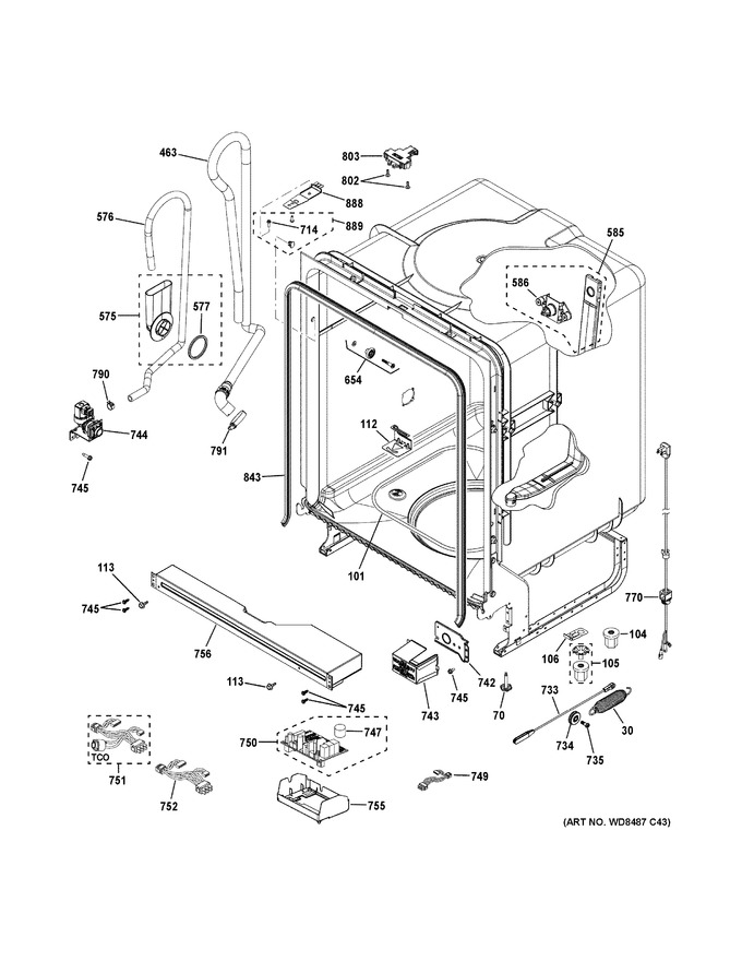 Diagram for GDF511PGM0WW