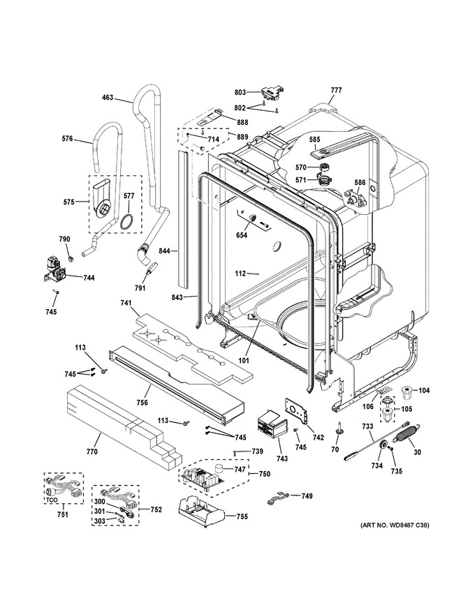 Diagram for GDF640HSM0SS