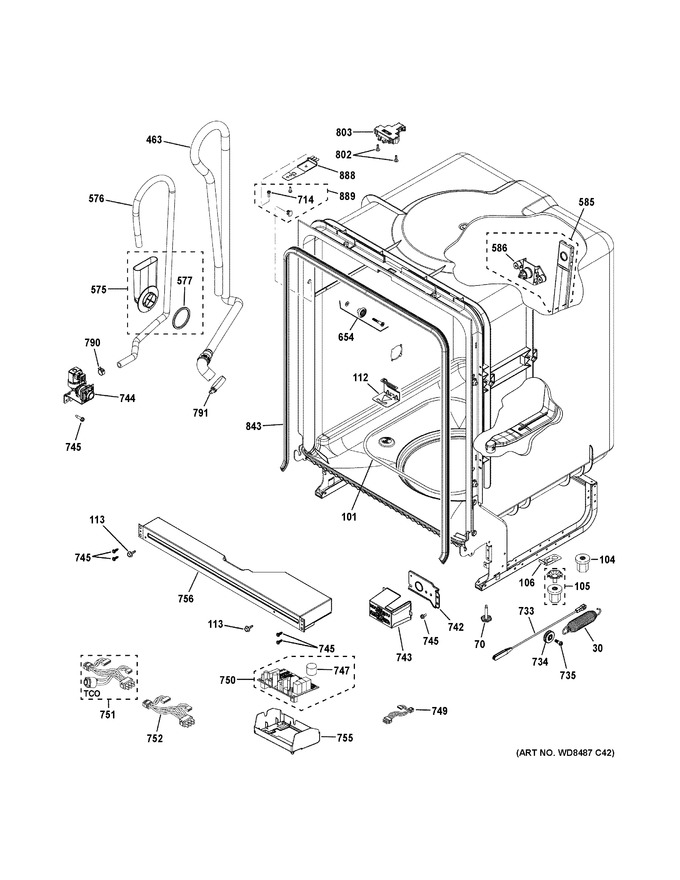 Diagram for GDF510PGM0WW