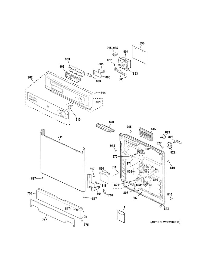 Diagram for GSC3500D55WW