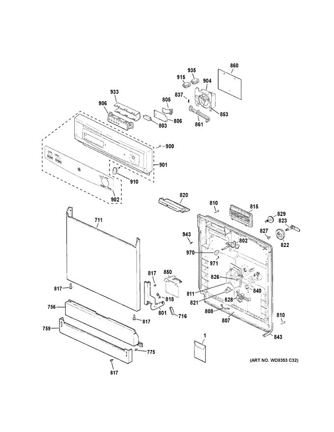 Diagram for GSD3300K55WW