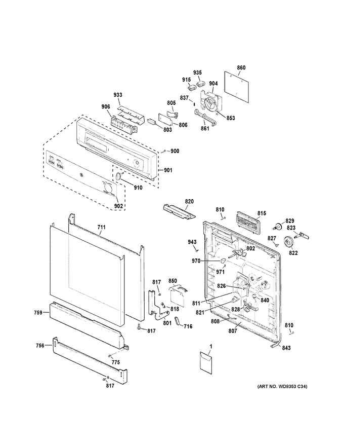 Diagram for GSD3361K55SS