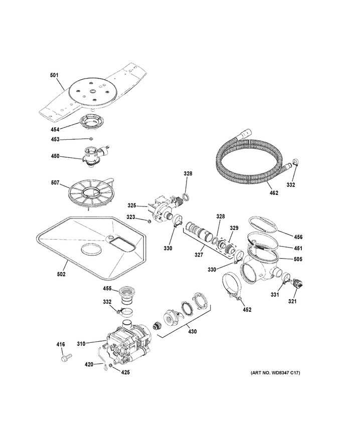 Diagram for GDWT358V50SE