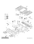 Diagram for Control Panel & Cooktop