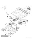 Diagram for Control Panel & Cooktop