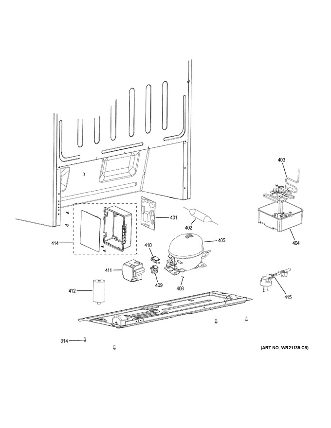 Diagram for XUF21DMRBWW