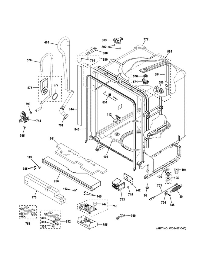 Diagram for GDP615HYN0FS