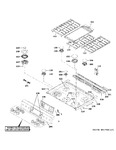 Diagram for Control Panel & Cooktop