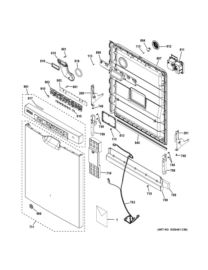 Diagram for GDF630PFM1DS