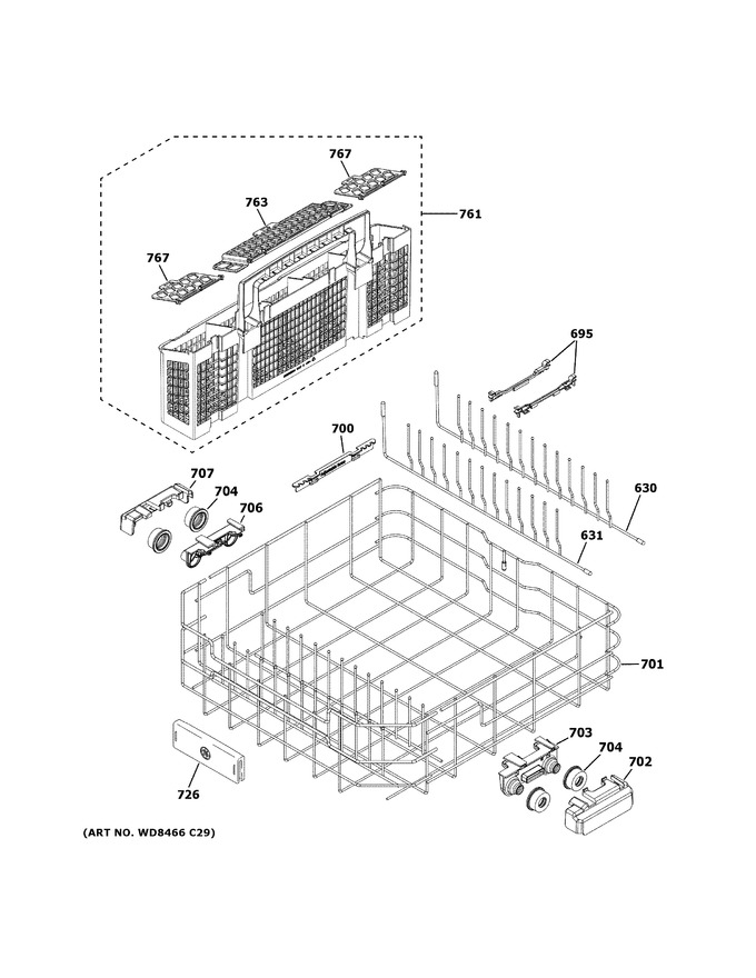 Diagram for GDT665SGN0BB