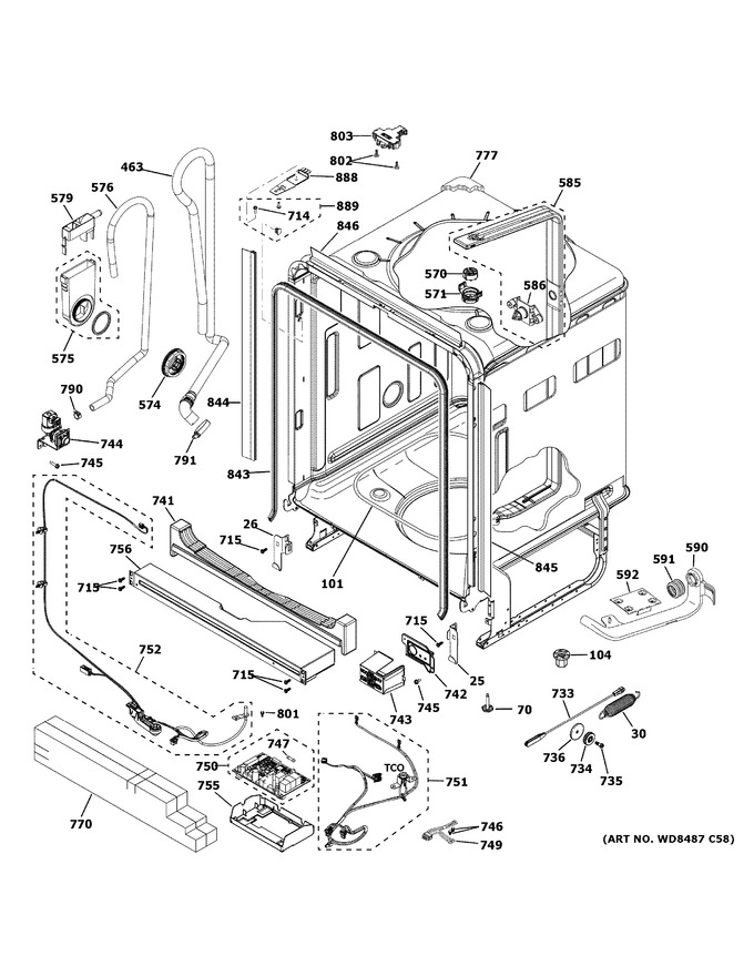 Diagram for PDP715SBN0TS