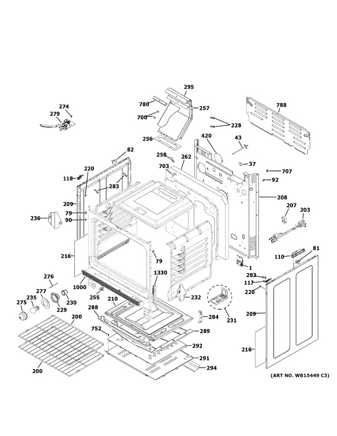 Diagram for JGB660FEJ2DS