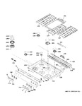 Diagram for Control Panel & Cooktop