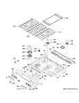 Diagram for Control Panel & Cooktop