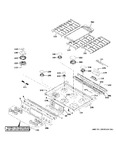 Diagram for Control Panel & Cooktop