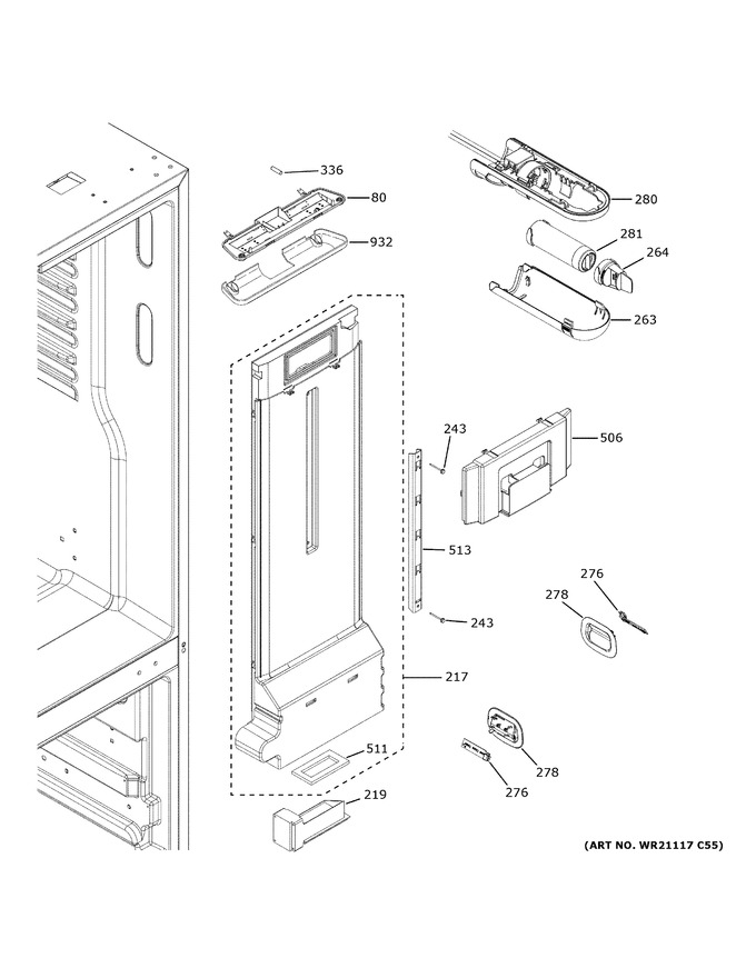 Diagram for GYE18JBLKFTS