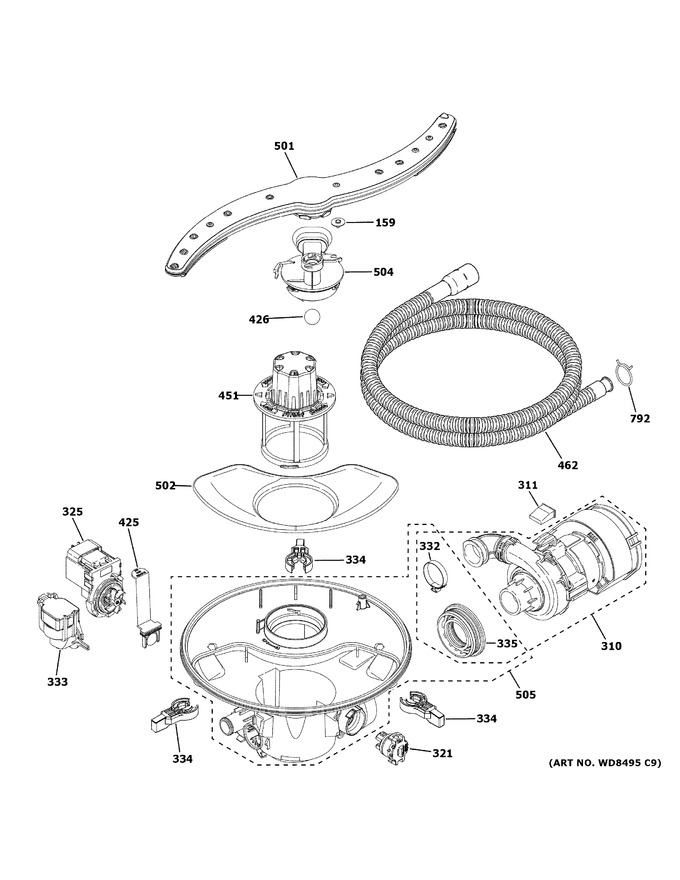 Diagram for GDT645SYN2FS