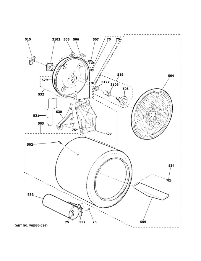 Diagram for GTX52GASP0WB