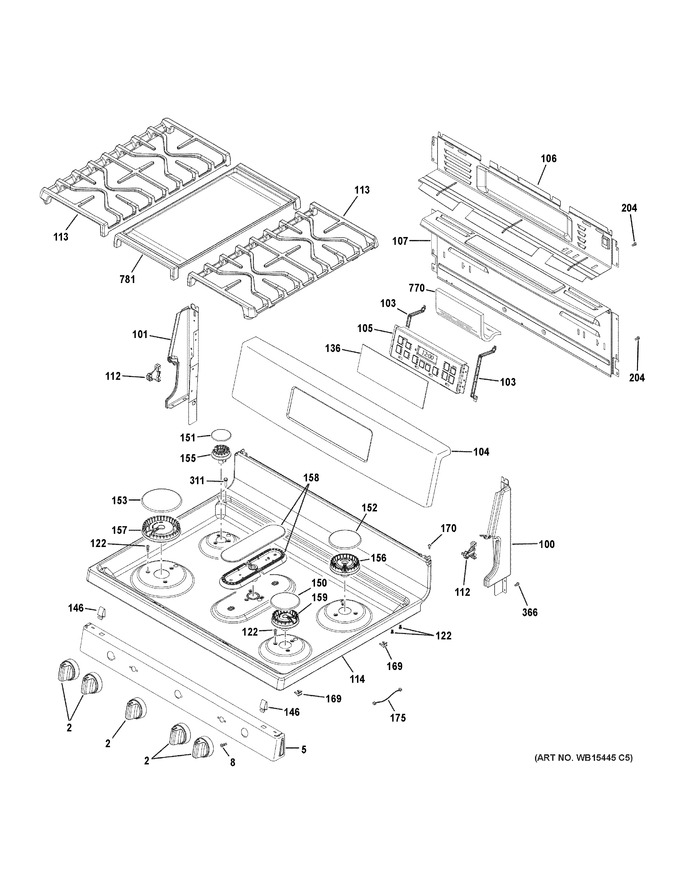 Diagram for JGB700DEJ5BB