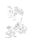 Diagram for Control Panel & Cooktop