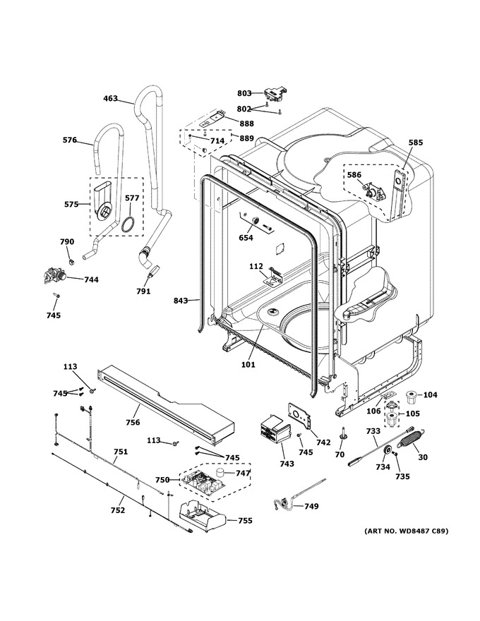 Diagram for GDF510PGM4WW