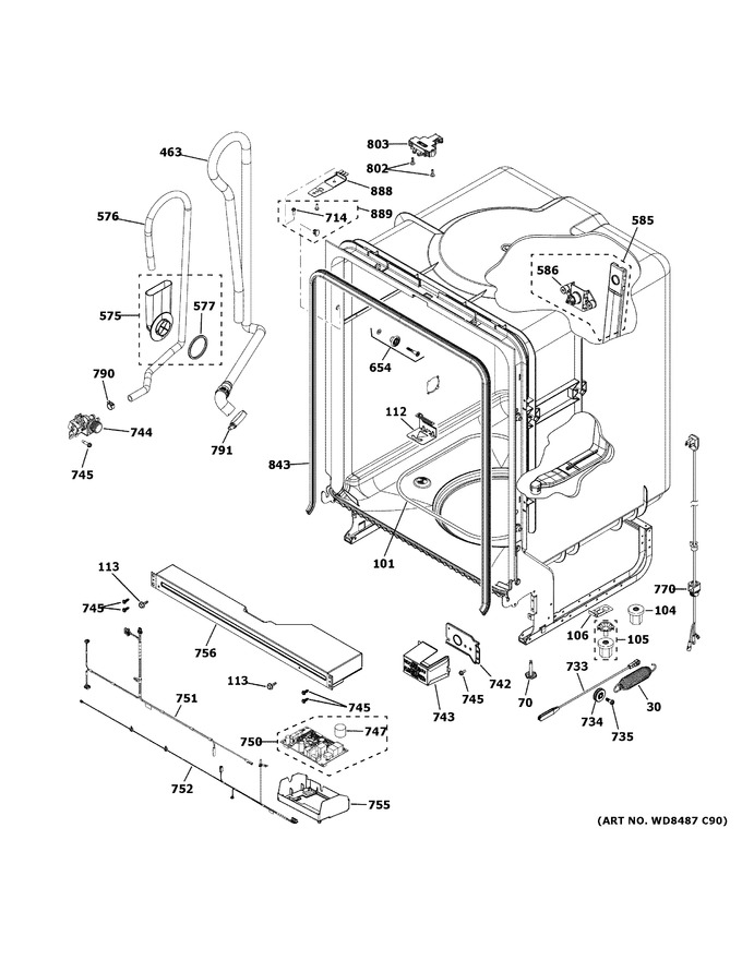 Diagram for GDF511PGM4BB