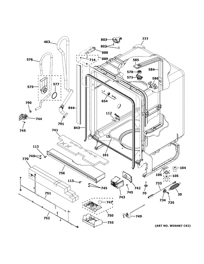 Diagram for GDF640HGM4WW