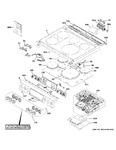 Diagram for Control Panel & Cooktop