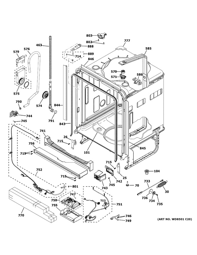 Diagram for GDT665SFN3DS