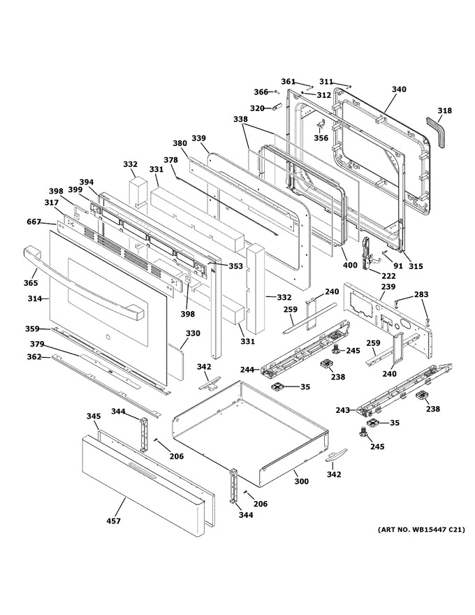 Diagram for JGB660DP1WW