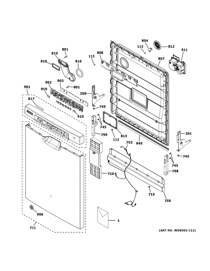 Diagram for GDF630PFM5DS