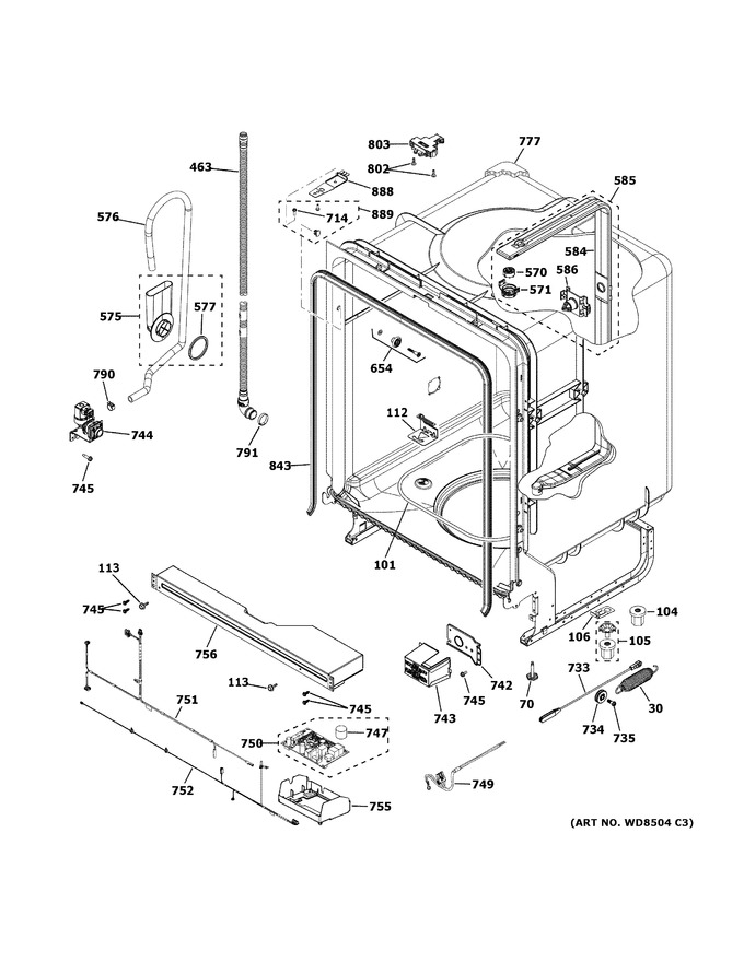 Diagram for GDF530PGM5CC