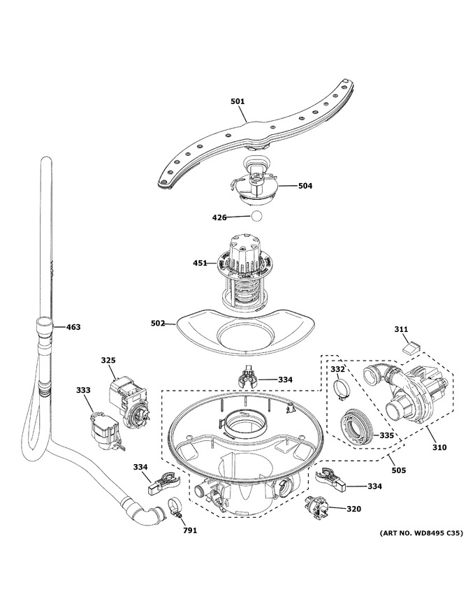 Diagram for HDF310PGR0WW