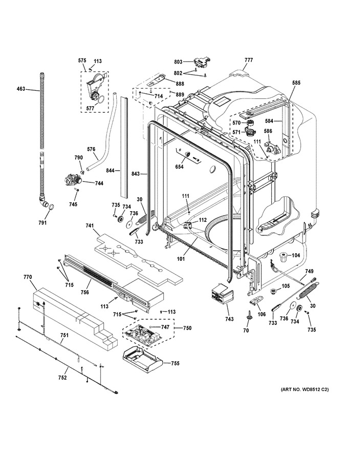 Diagram for GDF630PFM6DS