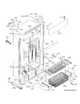 Diagram for Freezer Section, Trim & Components