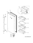 Diagram for Fresh Food Door - Rh