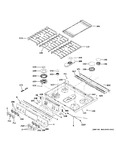 Diagram for Control Panel & Cooktop